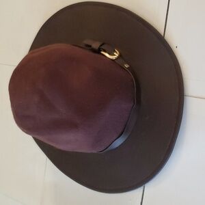 New With tags Steve Madden women's leather cowgirl brown hat one size